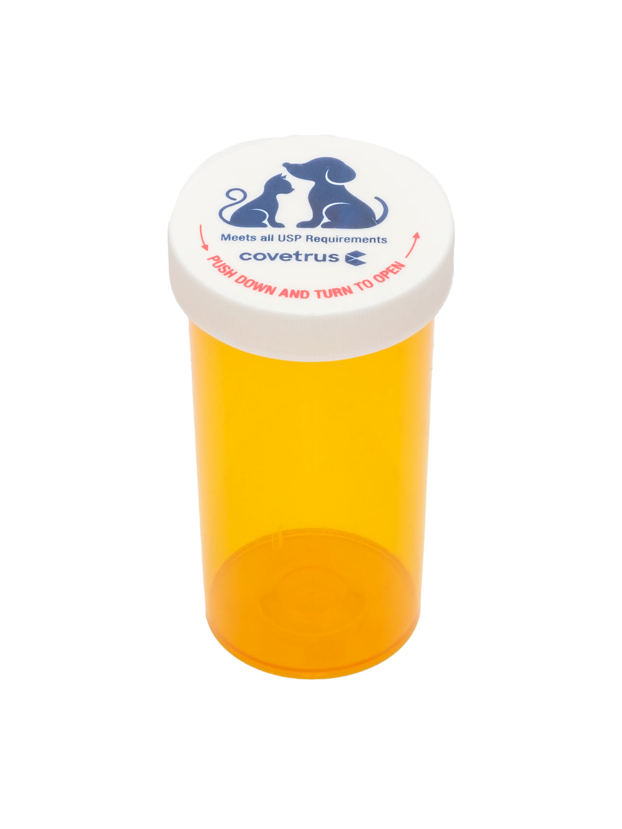 Prescription Vial with Screw Cap, Child Resistant